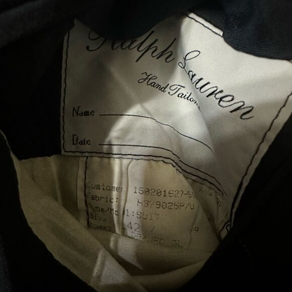 Ralph Lauren Purple Label Double Breast Custom with Surgeons Cuffs - Picture 7 of 15